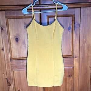 Forever 21 Womens Yellow Mini Dress